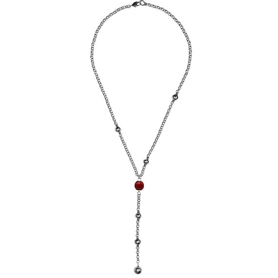 Серебряное колье с муранским стеклом Ciclon Spheric