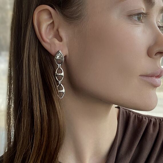 Серебряные серьги женские Ciclon Vita, изображение 2