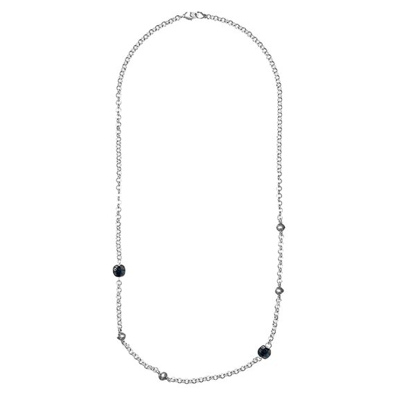 Серебряное колье с муранским стеклом Ciclon Spheric