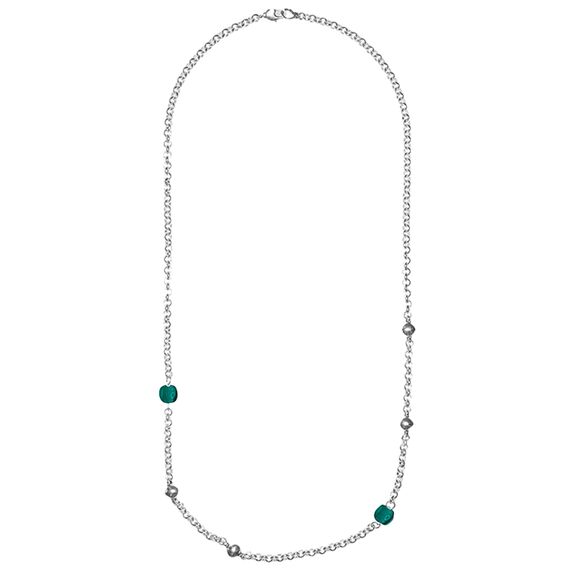 Серебряное колье с муранским стеклом Ciclon Spheric