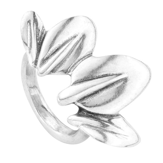 Кольцо Leaf me alone с серебром