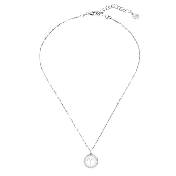 Серебряное колье с подвеской из жемчуга Мабэ Овен Majorica Zodiac