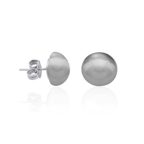 Серебряные серьги клипсы с органическим жемчугом  Majorica Lyra