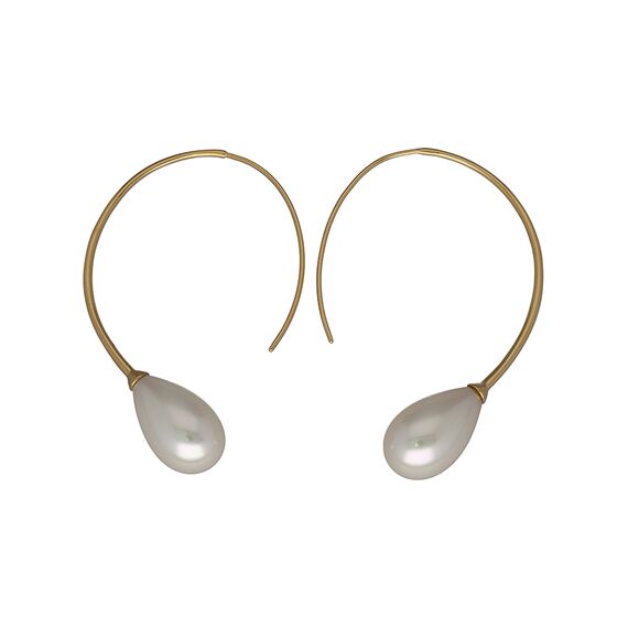 Серебряные серьги женские с органическим жемчугом Majorica Elixa