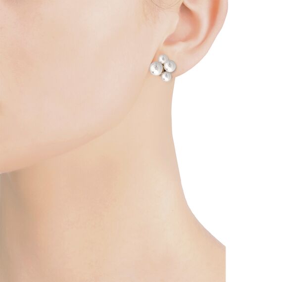 Серебряные серьги с органическим жемчугом  Majorica Solfeo, изображение 2