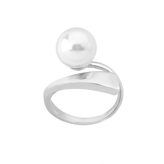 Серебряное кольцо женское с органическим жемчугом Majorica Solfeo, Размер (мм): 16,85