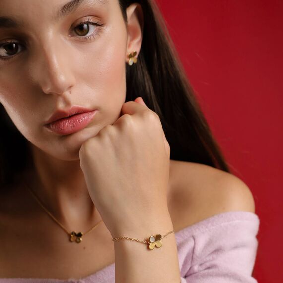 Золотой браслет женский Majorica Ayanti, изображение 3