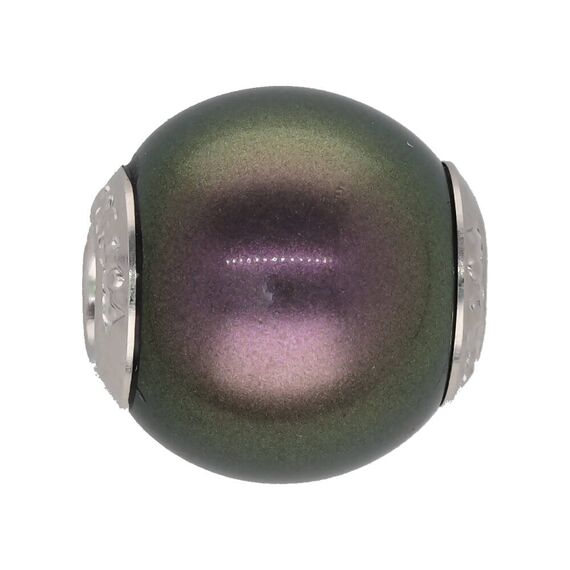 Серебряная подвеска с органическим жемчугом таити Majorica Zindis, изображение 2