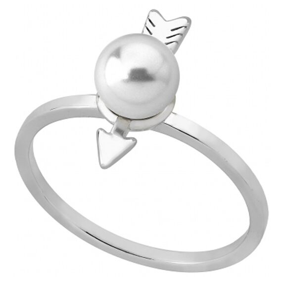 Серебряное кольцо женское с белым жемчугом Majorica Fine Silver, Размер (мм): 161