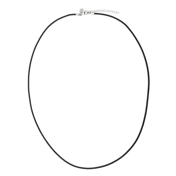 Кожаный шнурок на шею черный Majorica Cordones De Cuero