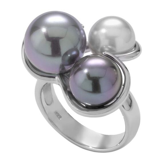 Серебряное кольцо с органическим жемчугом  Majorica Estela, Размер (мм): 16,85, изображение 2
