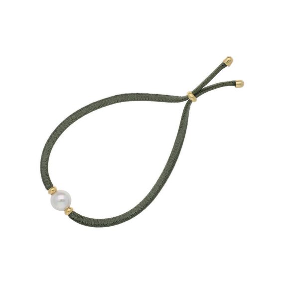 Браслет женский с органическим жемчугом оливковый  Majorica Sifnos