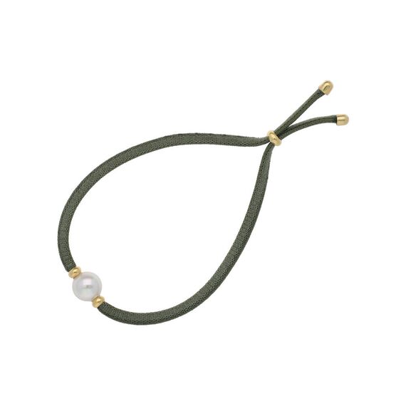 Браслет женский с органическим жемчугом оливковый  Majorica Sifnos, изображение 2