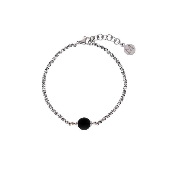 Серебряный браслет цепочка с жемчугом Majorica Nuada