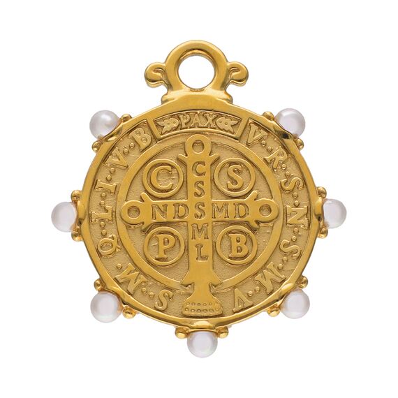 Золотой кулон с жемчугом Majorica Talisman, изображение 2