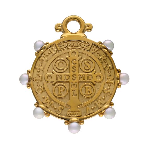 Золотой кулон с жемчугом Majorica Talisman, изображение 2