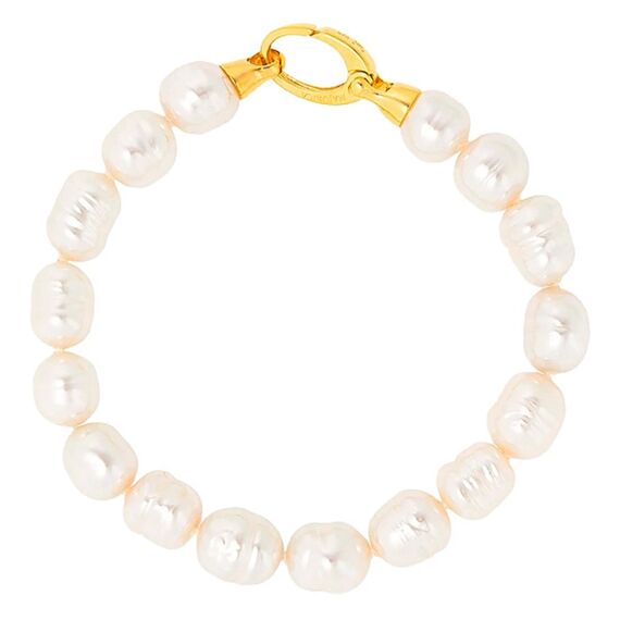 Золотой браслет женский с жемчугом Majorica Agora