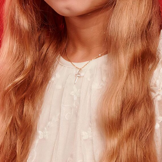 Золотая подвеска с перламутром Majorica Caelum, изображение 3