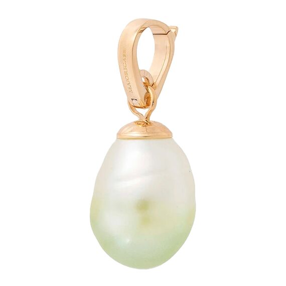 Золотая подвеска с жемчугом Majorica Charm&glow