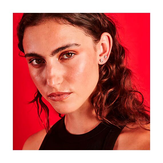 Серебряные серьги женские с жемчугом Majorica Cos, изображение 2