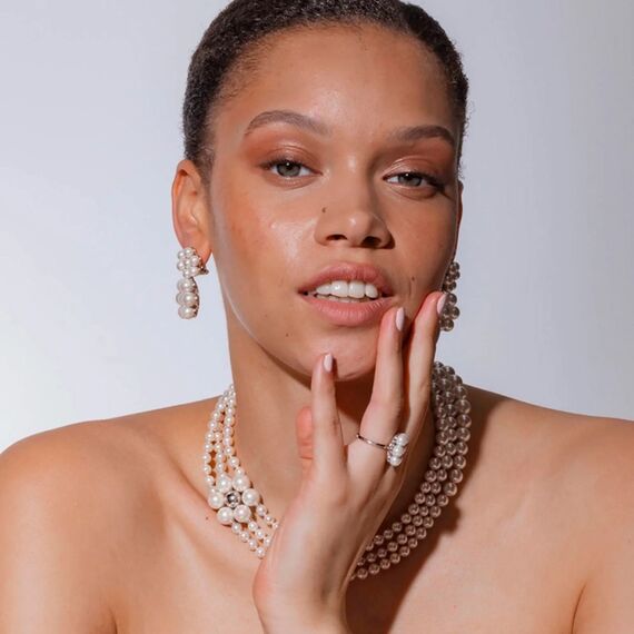 Серебряное ожерелье с жемчугом Majorica Kate, изображение 3