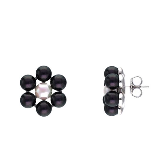 Серебряные серьги женские с жемчугом Majorica Kate, изображение 2