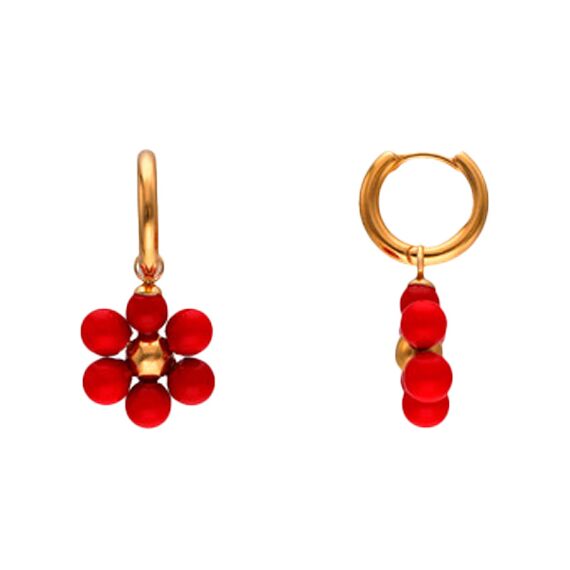 Золотые серьги женские с жемчугом Majorica Kate