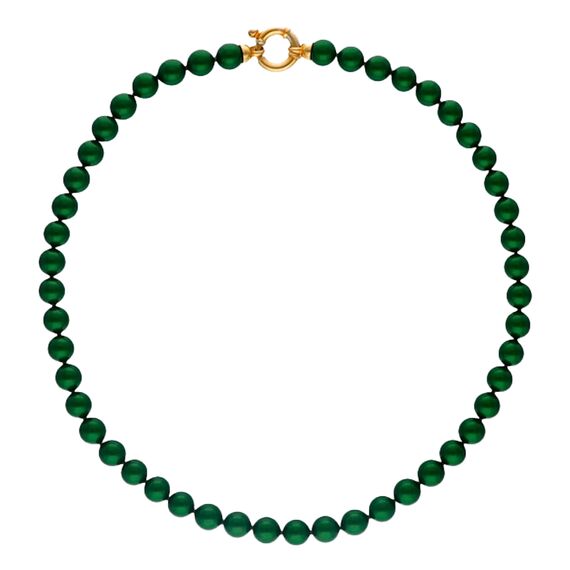 Золотое ожерелье женское с жемчугом Majorica Lyra