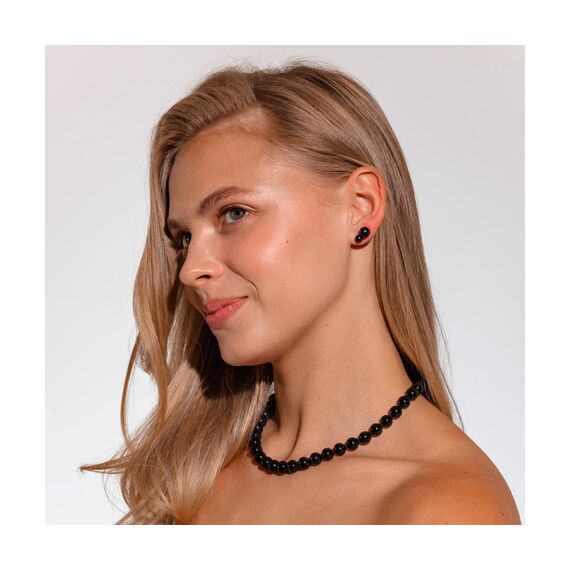 Серебряные серьги женские с жемчугом Majorica Lyra, изображение 2