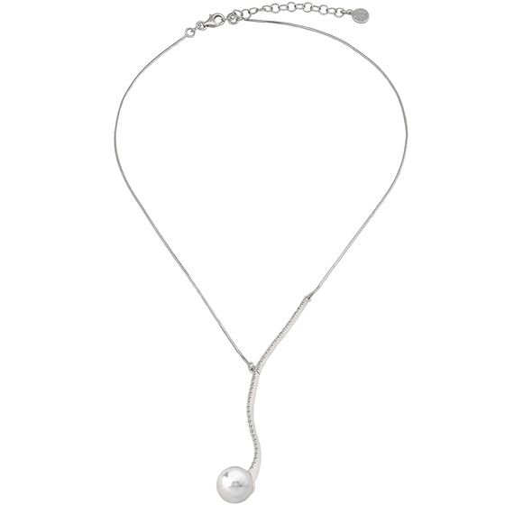 Серебряное колье женское с жемчугом Majorica Solfeo