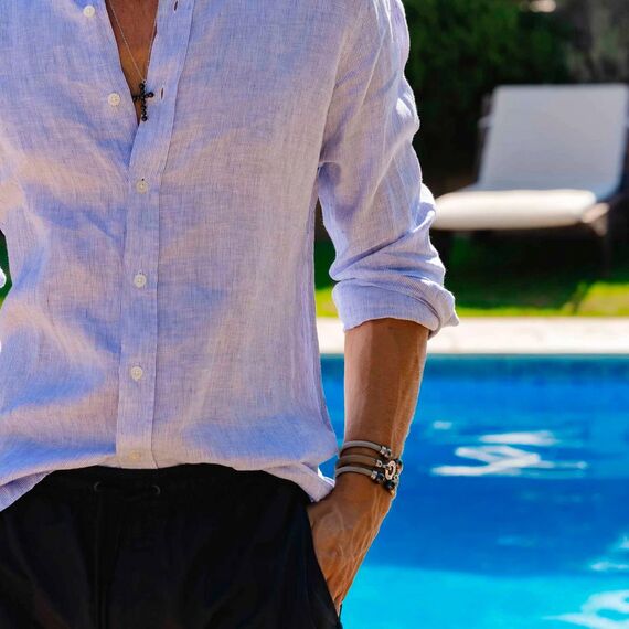 Серебряная подвеска с жемчугом Majorica Cruces, изображение 2