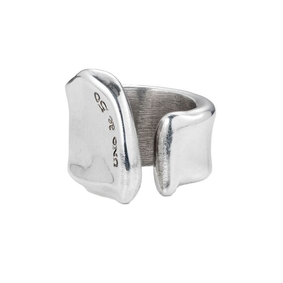 Серебряное кольцо женское открытое Трещина UNOde50 The crevice, Размер (мм): 16,3-16,7