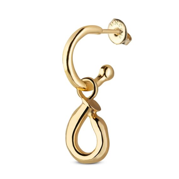 Золотая подвеска для пирсинга Буква мини О UNOde50 CALL ME, изображение 2