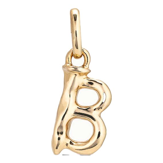 Золотая подвеска на цепочку Буква B малая UNOde50