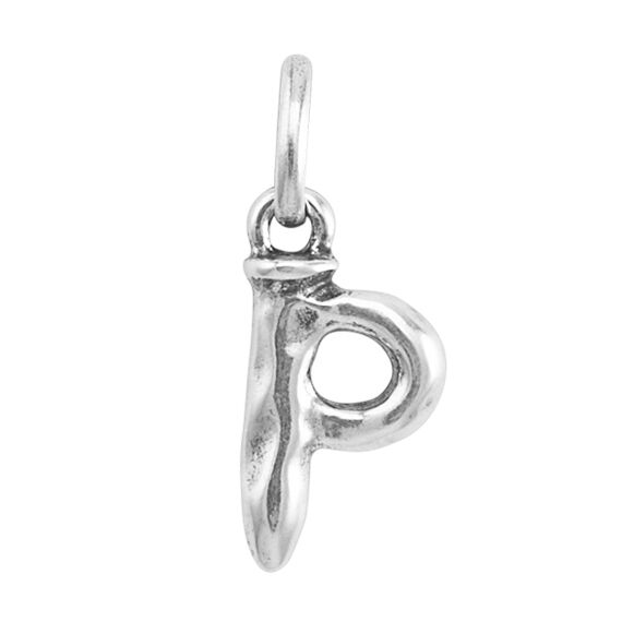 Серебряная подвеска на цепочку Буква P малая UNOde50