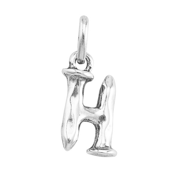 Серебряная подвеска на цепочку Буква H малая UNOde50