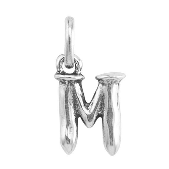Серебряная подвеска на цепочку Буква M малая UNOde50