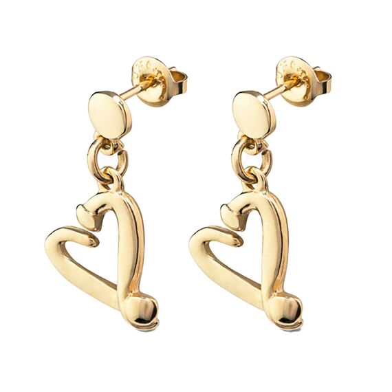 Золотые серьги женские UNOde50 One Love, изображение 2