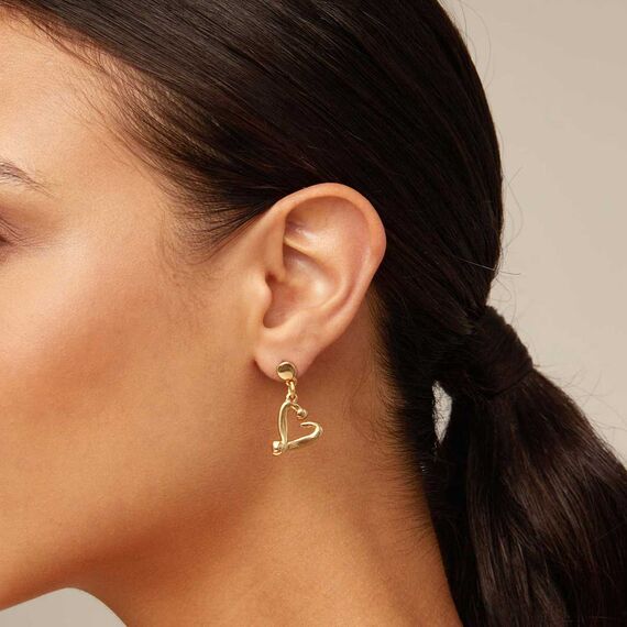 Золотые серьги женские UNOde50 One Love, изображение 3