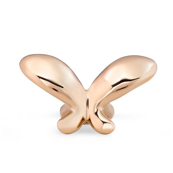 Золотое кольцо женское Бабочка большая UNOde50 Wings, Размер (мм): 18,3-18,7, изображение 2