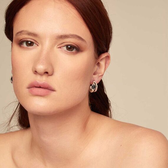 Серебряные серьги женские с кристаллами Сваровски UNOde50 Sunshine, изображение 3