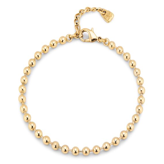 Золотой браслет женский из сферических бусин UNOde50 Emotions