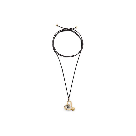 Золотое ожерелье с кристаллом Сваровски UNOde50 Ser Expresiva