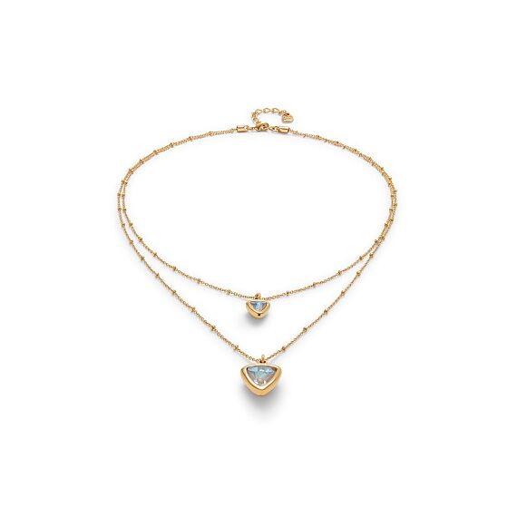 Золотое ожерелье с кристаллами Сваровски UNOde50 Ser Camaleonica, изображение 2