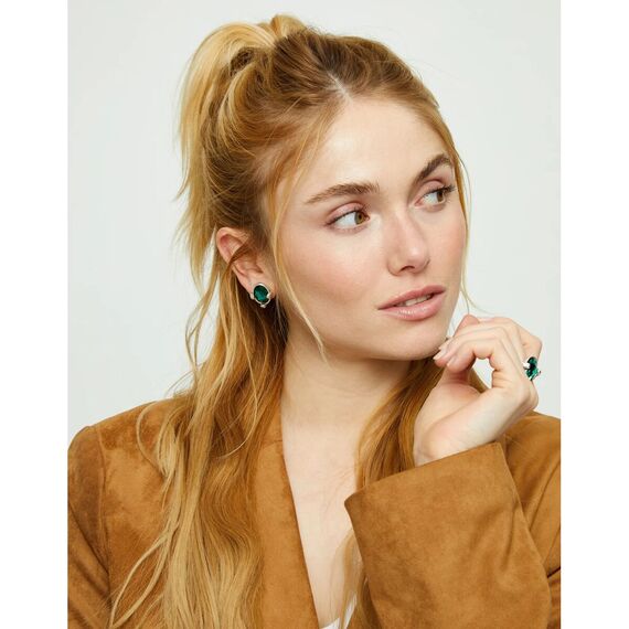 Серебряные серьги с кристаллом UNOde50 Ser Deslumbrante, изображение 3