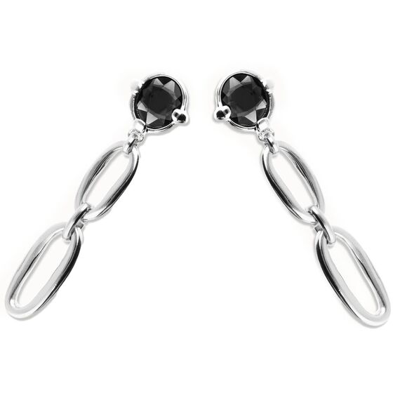 Серебряные серьги с кристаллом UNOde50 Ser Deslumbrante, изображение 2