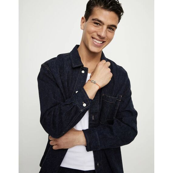 Кожаный браслет карабин с серебром UNOde50 Ser Inseparable, изображение 5