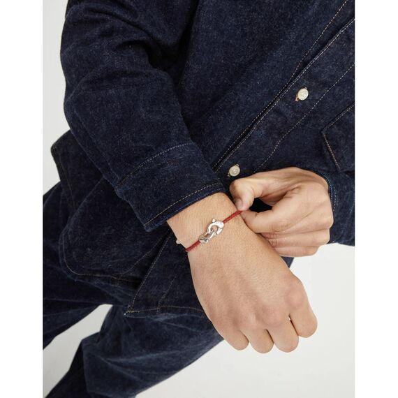 Кожаный браслет карабин с серебром UNOde50 Ser Inseparable, изображение 5