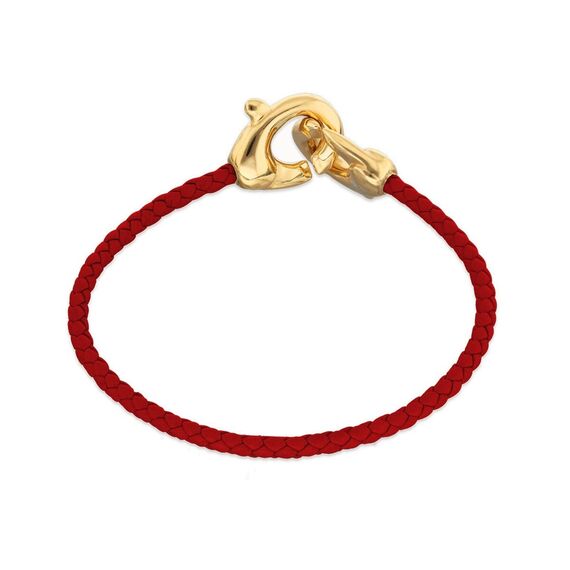 Кожаный браслет карабин с золотом UNOde50 Ser Inseparable, изображение 2