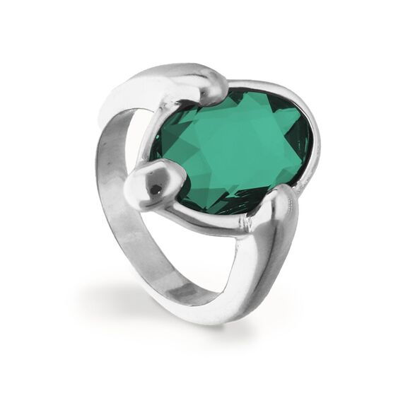 Серебряное кольцо женское с кристаллом UNOde50 Ser Deslumbrante, Размер (мм): 16,3-16,7, изображение 2